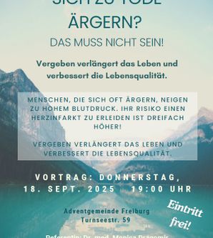 Flyer Vergebungstraining 18.09.2025