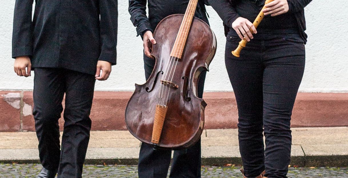 Barockensemble Klangweber: Johanna Weber, Monika Ecker und Adhi Jacinth Tanumihardja