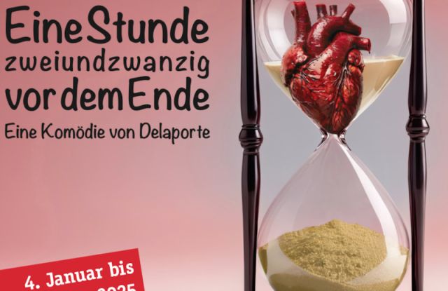 Eine Stunde zweiundzwanzig vor dem Ende - Komödie von Matthieu Delaporte - Premiere