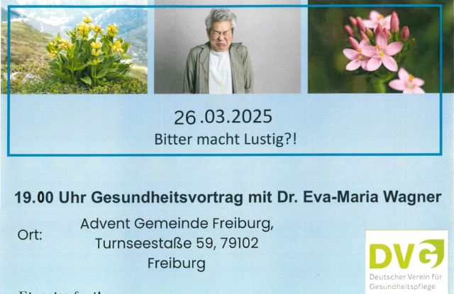 Gesundheitsvortrag mit Dr. Eva-Maria Wagner, © Adventgemeinde Freiburg