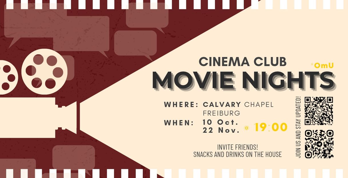 Kamera mit Text: Movie Nights 