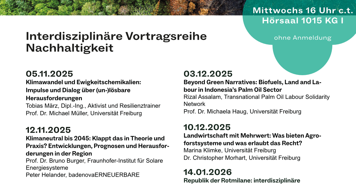 Öffentliche Vortragsreihe