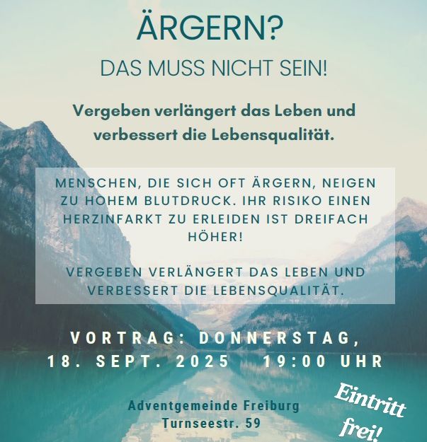 Flyer Vergebungstraining 18.09.2025
