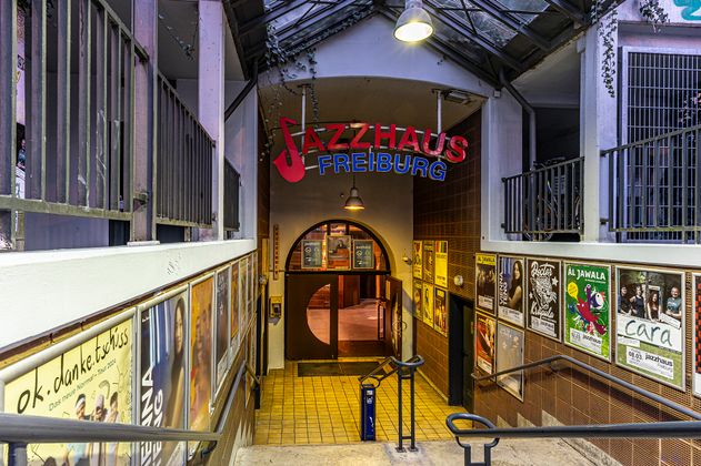 Blick auf den Eingangsbereichs des Jazzhaus. 
