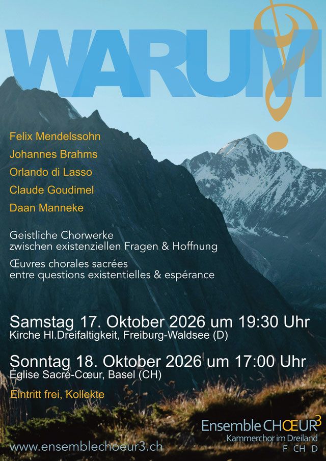 Plakat mit daten zu den Konzerten