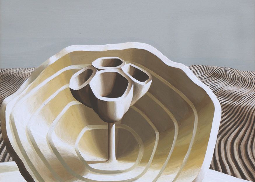 Kolorierte Zeichnung von Eberhard Brügel (1972)