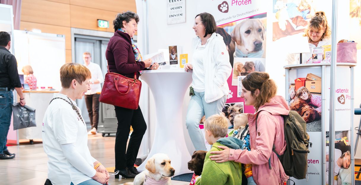 Therapiehunde sind wichtig in der Hospizarbeit.
