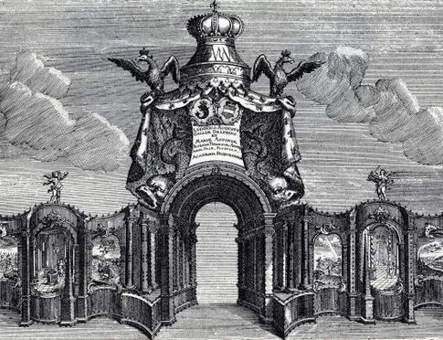 Die Ehernpforte der Albert-Ludwigs-Universität für Marie-Antoinette