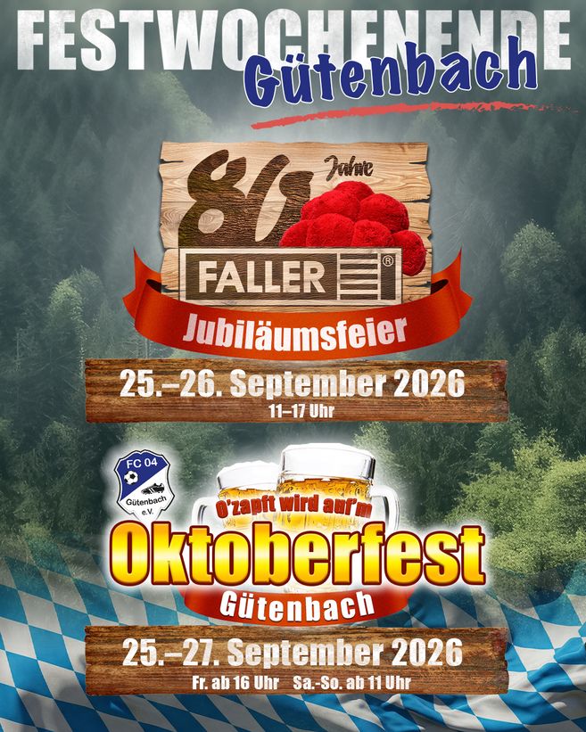Veranstaltungsplakat - 80 Jahre FALLER Modellbau