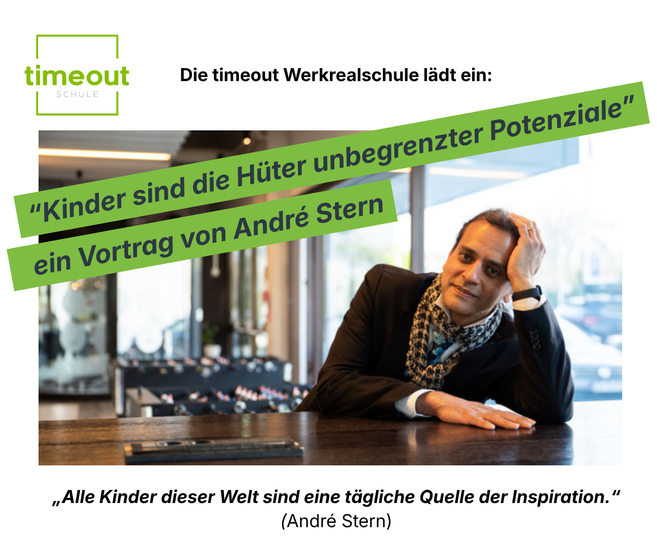 Einladung zum Vortrag mit André Stern