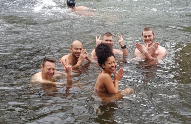 Ice bathing in Freiburg