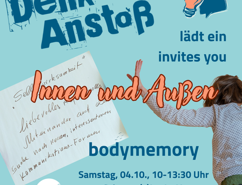 Plakat body memory bei DenkAnstoß