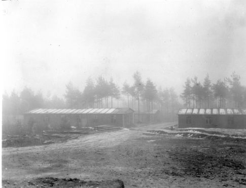 Blick ins DP-Camp "Pułaski" in Weiden in der Oberpfalz. 1945/1946