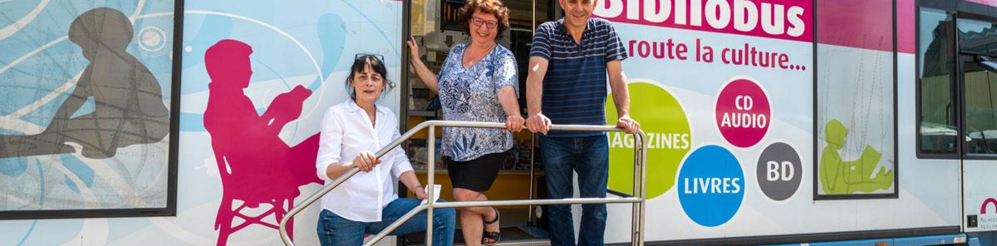 Der Bibliobus Mulhouse kommt, © Foto: Seeger/Stadt Freiburg