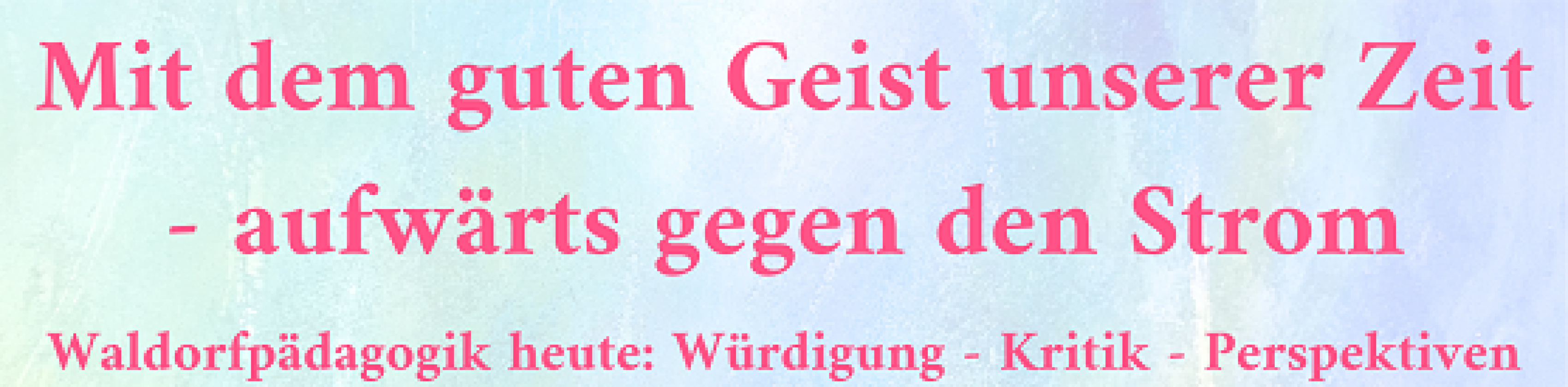Einblicke in die Waldorfpädagogik heute mit Valentin Wember, © FWS Rieselfeld