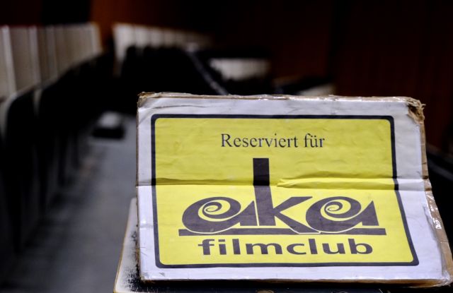 Schild des Aka-Filmclubs, © Aka-Filmclub